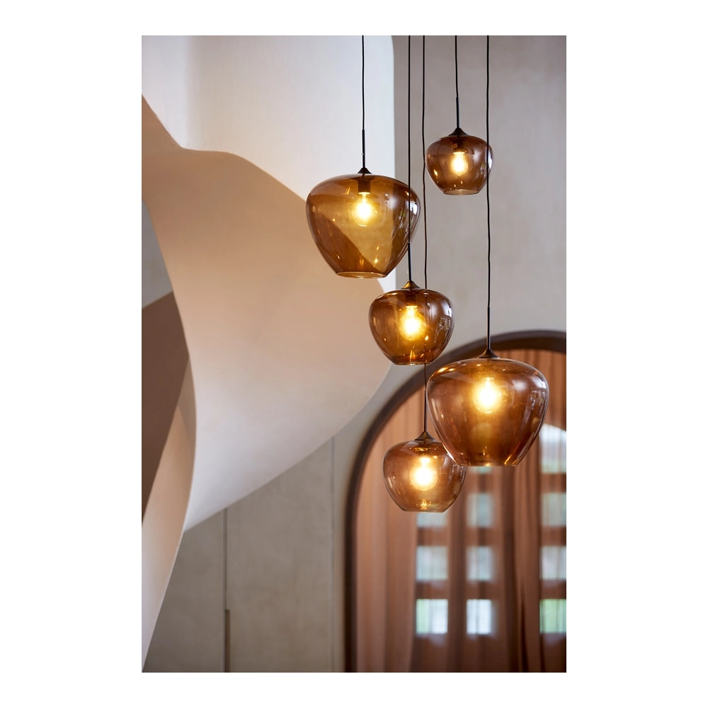 Hanglamp Mayson Ø 30cm amber Light & Living 8717807614188