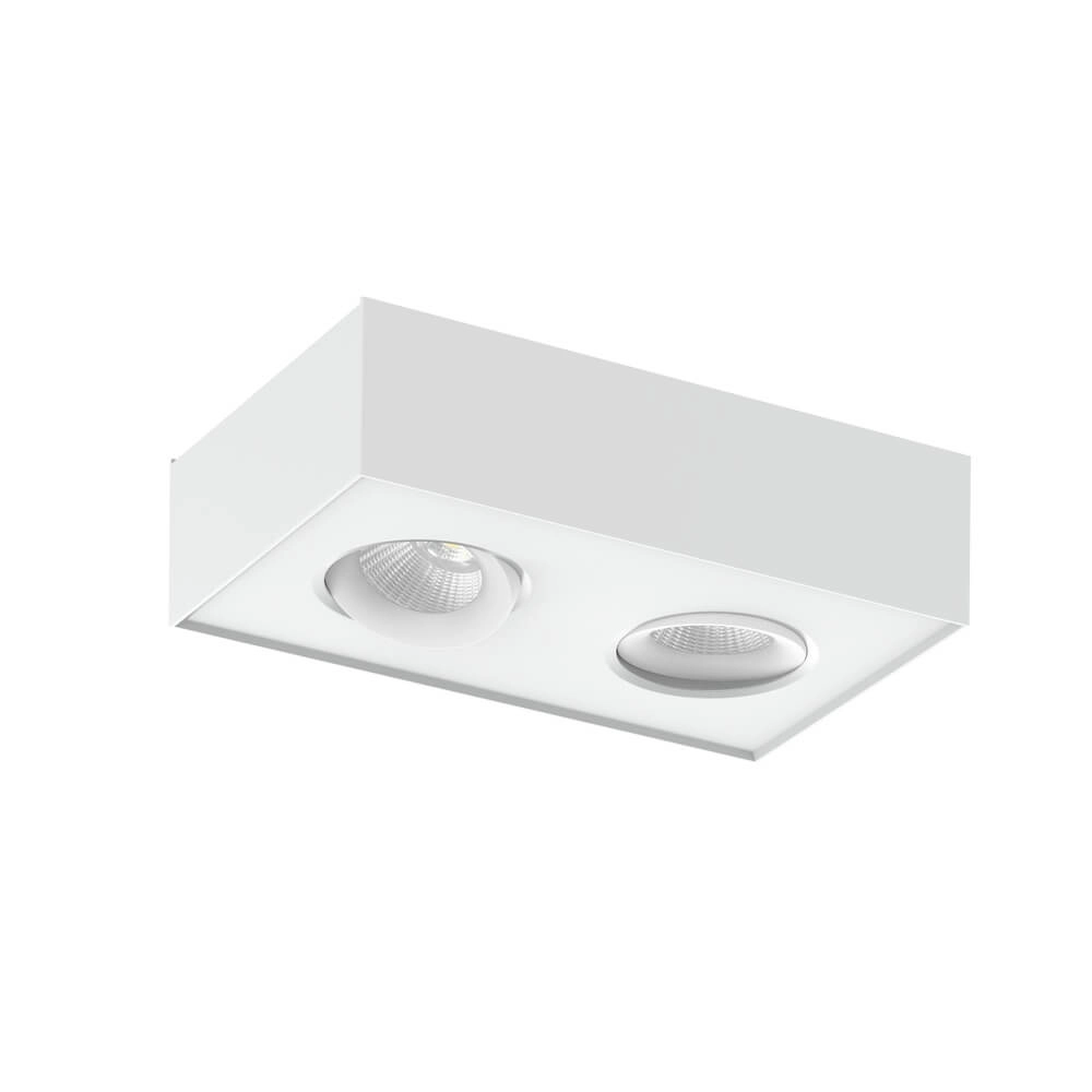 Design plafondlamp Brooklyn dubbel wit