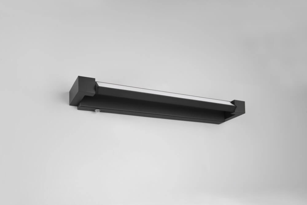 Led spiegellamp Fabrizio 50cm - zwart Trio 4017807616781