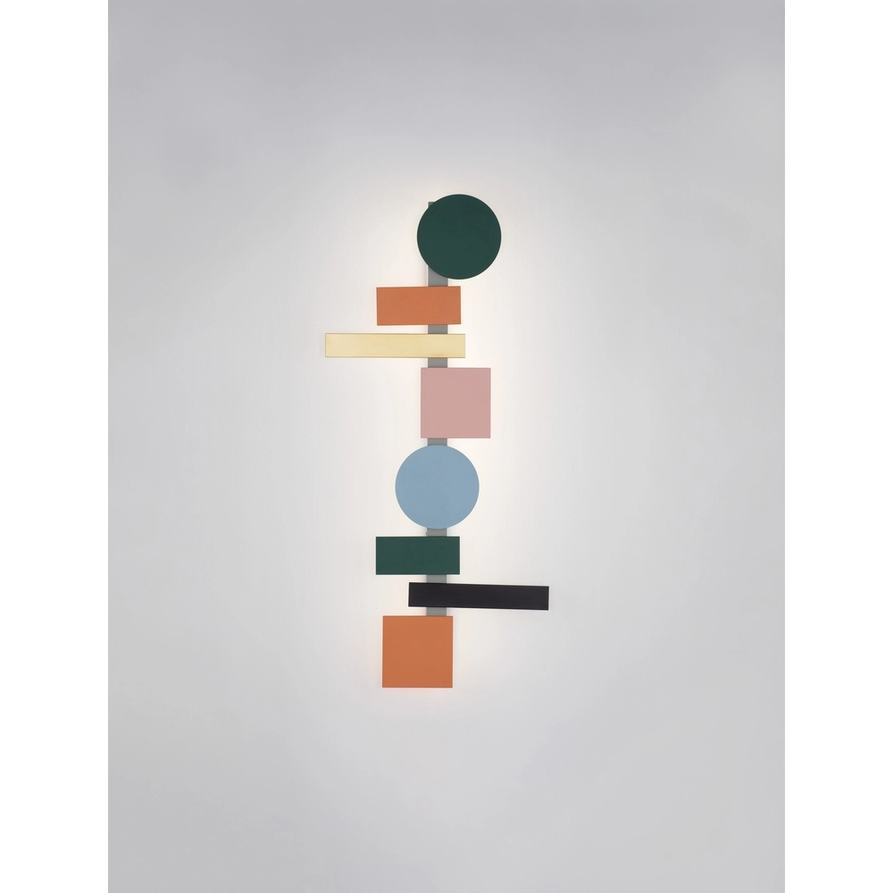 Vrolijke wandlamp Margot gekleurd 105cm Lyora 5212017479709