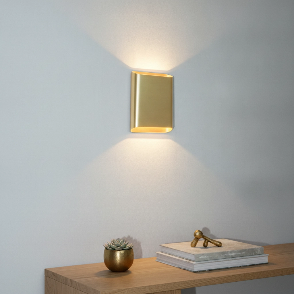 Wandlamp Diaz L Warm goud