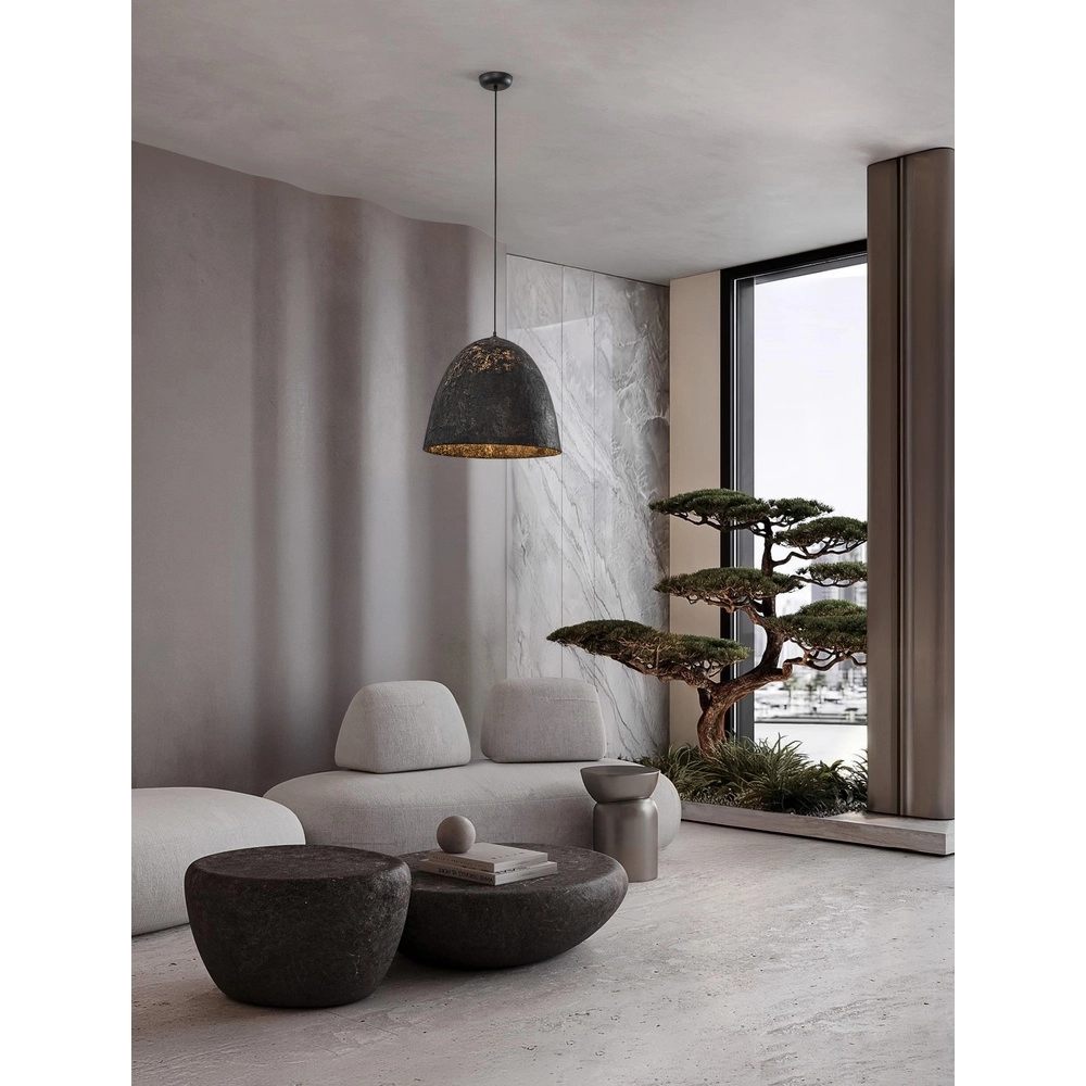 Hanglamp Solis zwart Ø 50cm Lyora 5212017477835