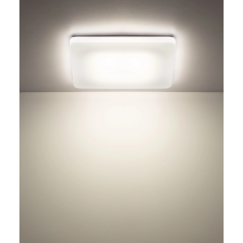 Plafondlamp Donte vierkant wit 41cm Globo 9007371586707