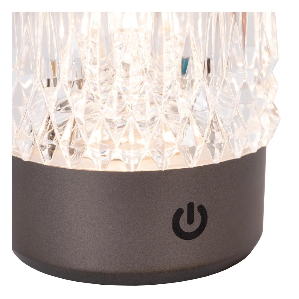 Oplaadbare tafellampjes Lily set van 3 chroom Lucide 5411212461087