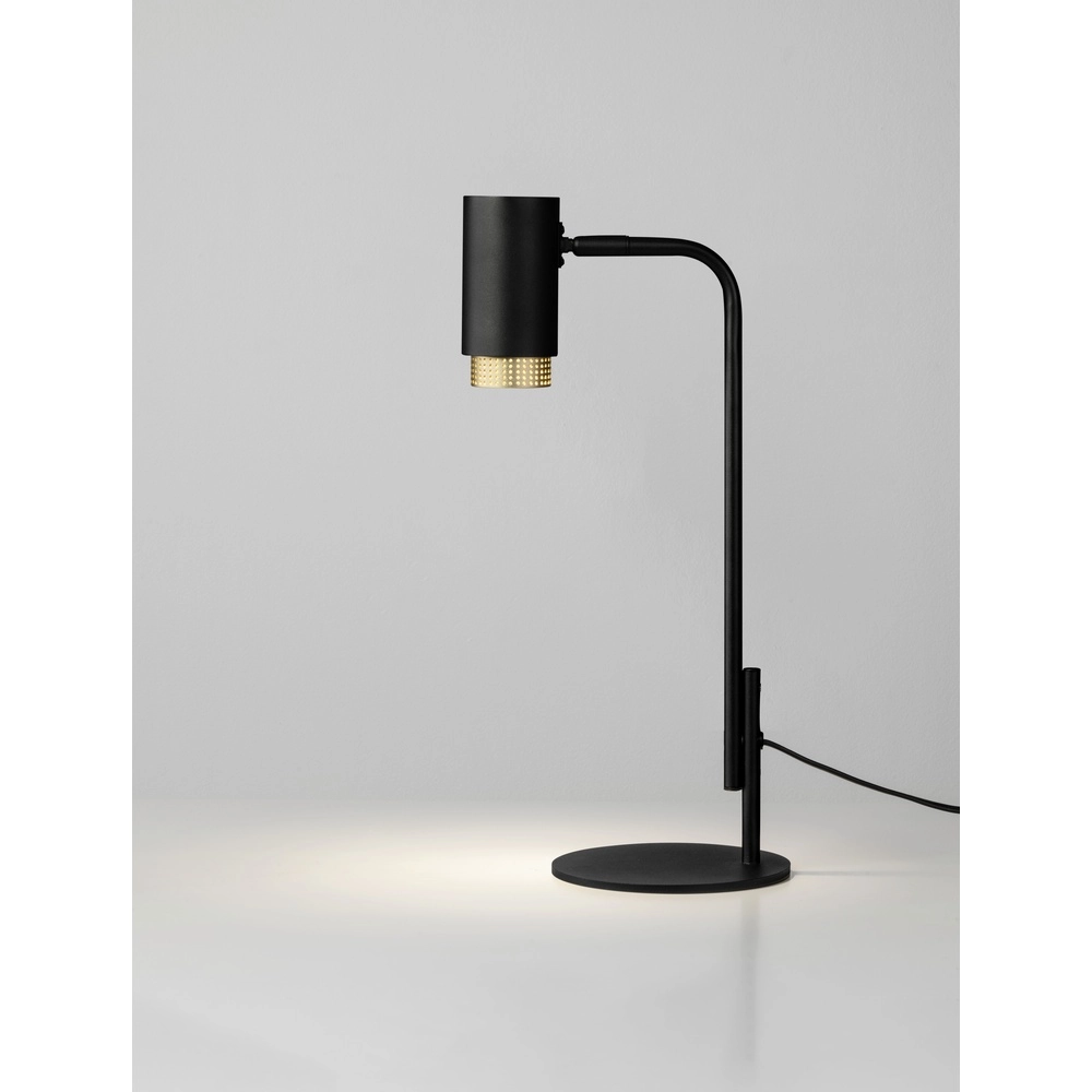 Bureaulamp Nessi zwart met goud Bureaulamp Nessi zwart met goud