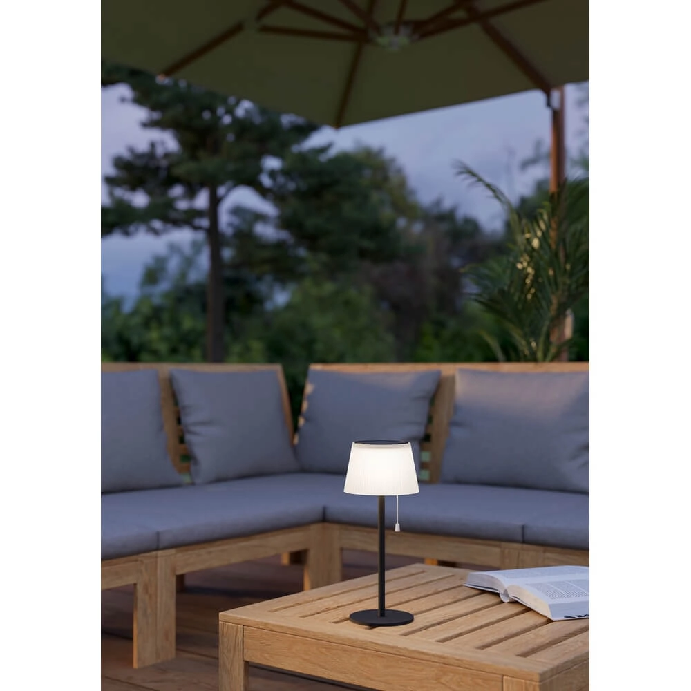 Tafellamp Scordiano zwart met wit solar Eglo 9008606355112