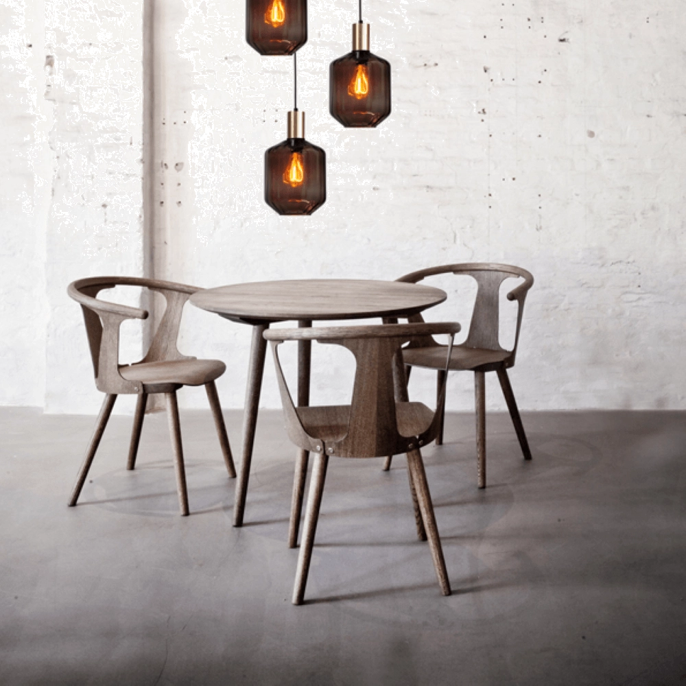 3-lichts vide hanglamp - goud - Porto met Jagger red glazen - Ø 24cm Masterlight 8718121270838
