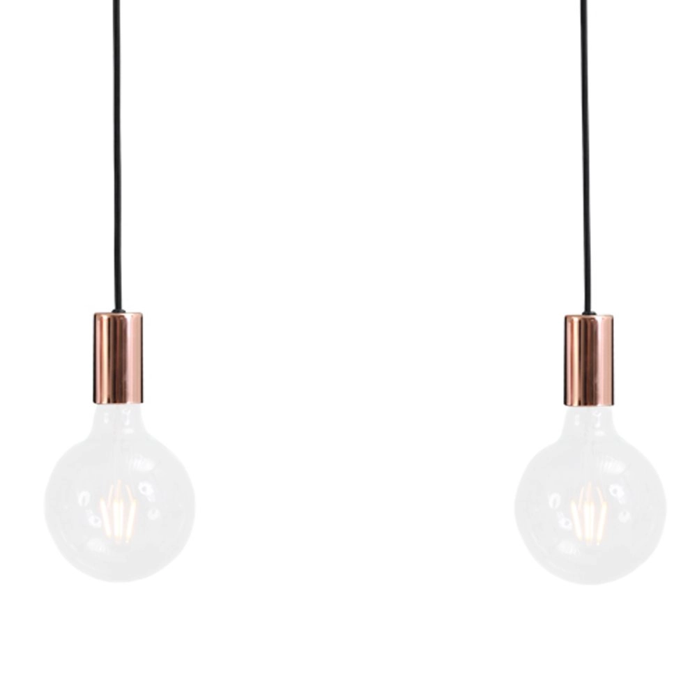 Roodkoperen pendellamp Concepto 3-lichts roodkoper met zwart Masterlight 8718121142425