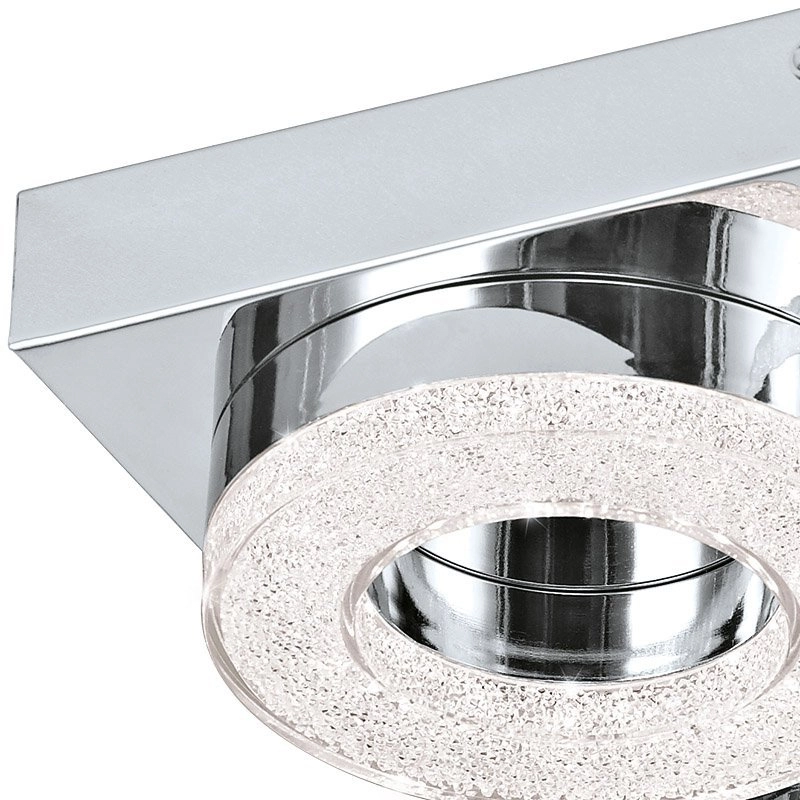Led plafondlamp Fradelo 4x4w - 3000K - 28cm chroom met kristal Eglo 9002759956646