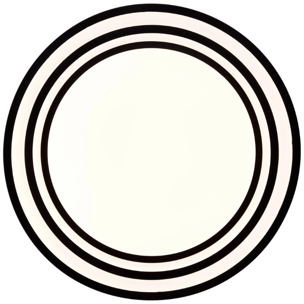 Zwart witte plafondlamp Kobana Ø 34cm Brilliant 4004353426537