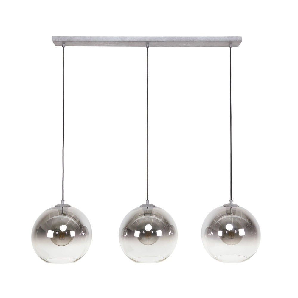 3L hanglamp Bubble met zilver fading glas Lyora 8716803511217