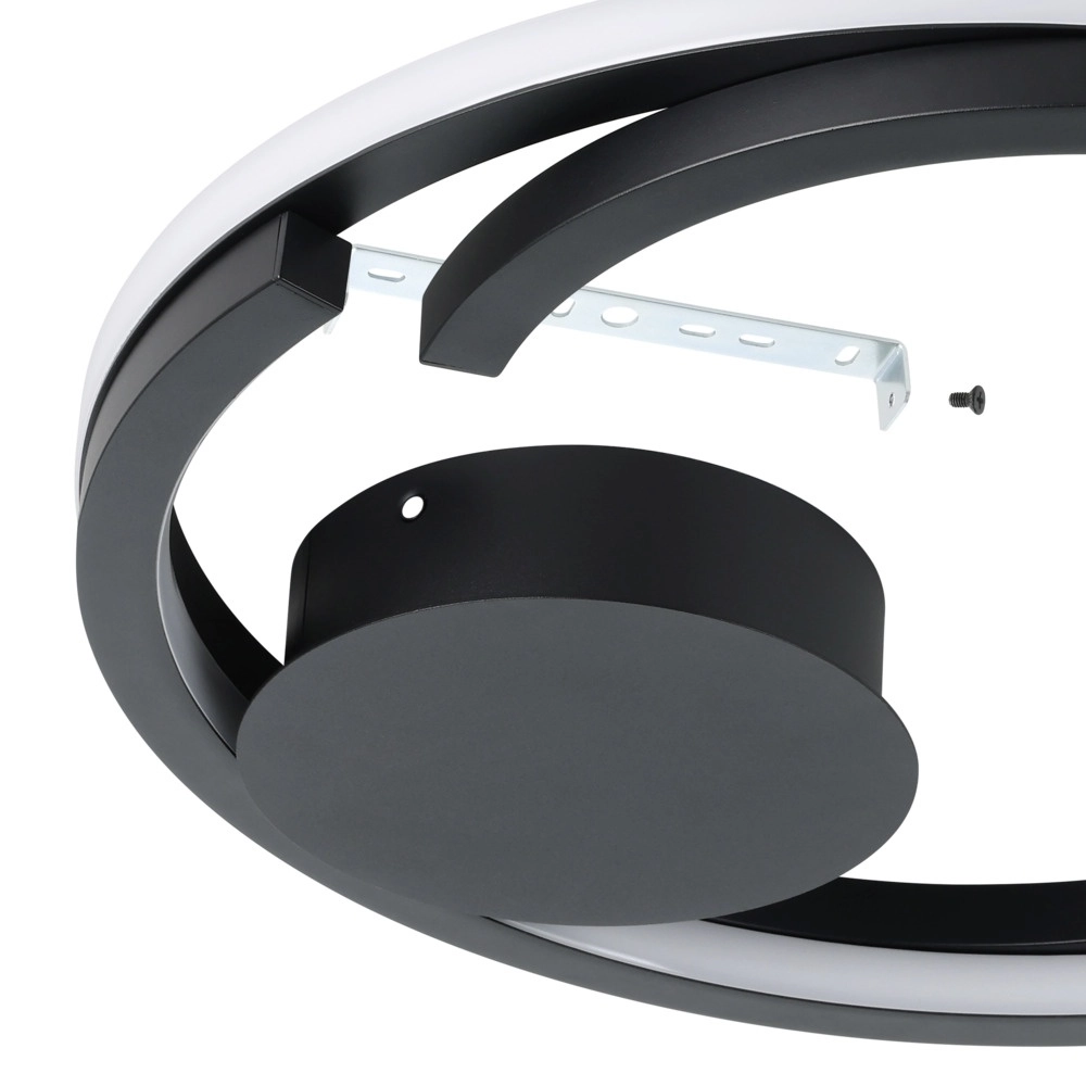 Plafondlamp Mezzomonte zwart Eglo 9008606360185