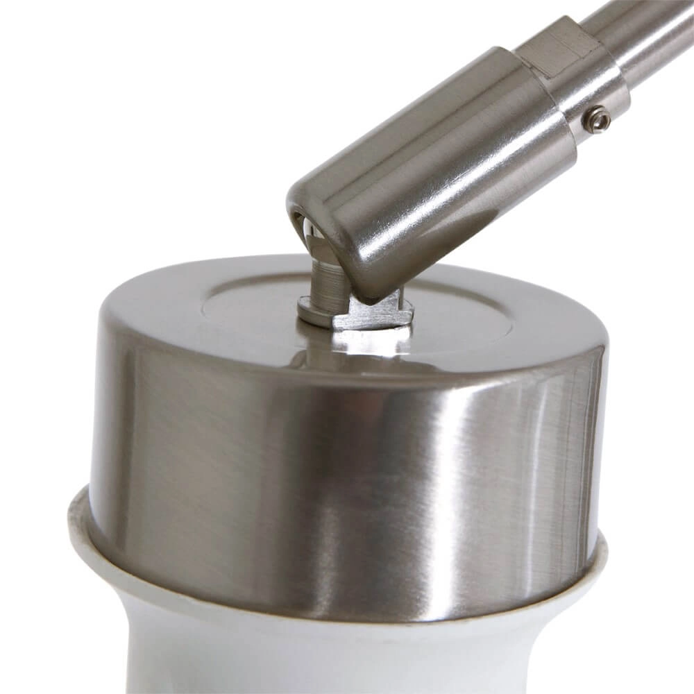 Vloerlamp Gramineus 165cm grijs met linnen witte kap Steinhauer 8712746093742