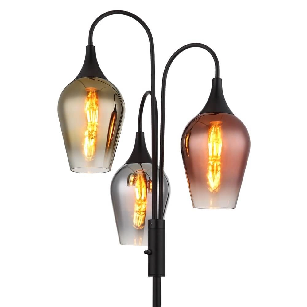 Vloerlamp Lavus gekleurd glas 3-lichts Globo 9007371474202