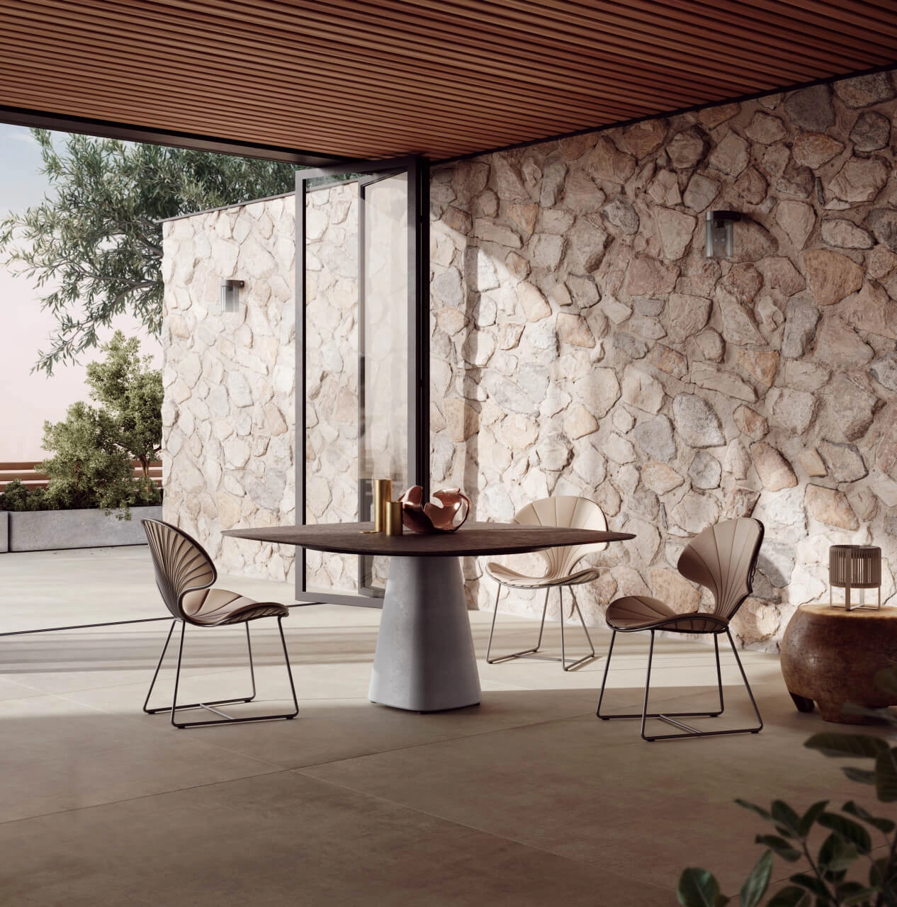 Wandlamp Tesla smoke glas Royal Botania