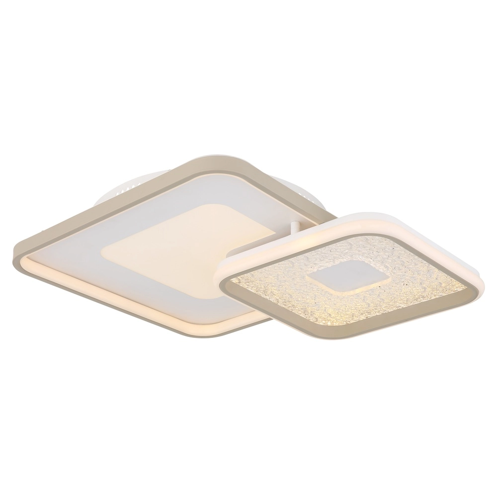 Moderne plafondlamp Mosaiko 50 x 50cm zand bruin Globo 9007371569762