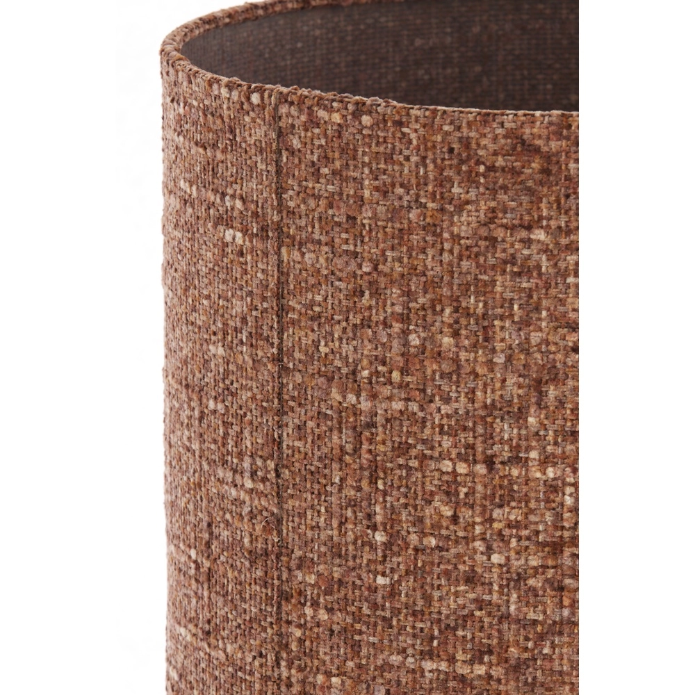 Staande schemerlamp Micky Ø 38cm - bouclé - bordeaux Light & Living 8717807834203