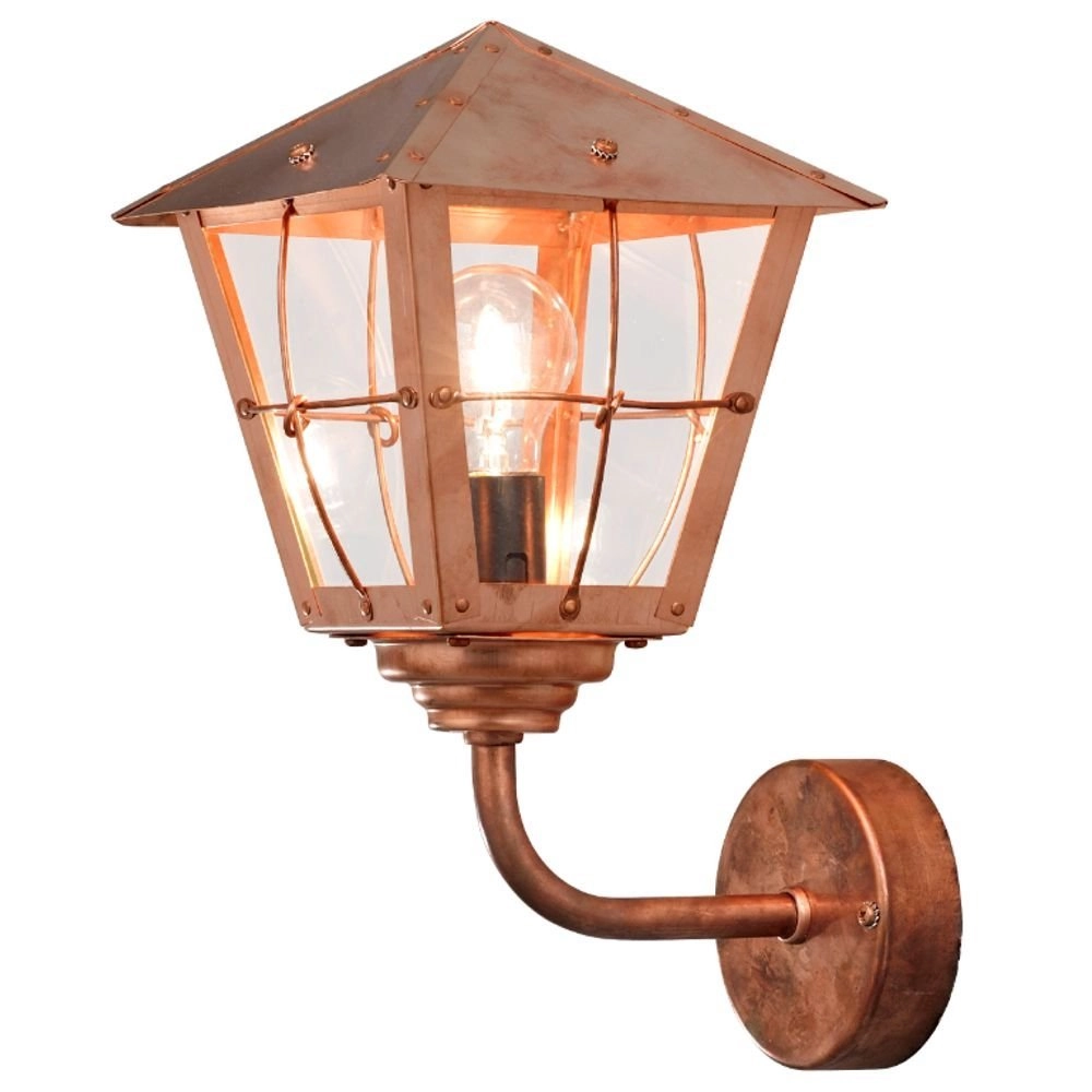 Landelijke wandlamp Fenix 39cm roodkoper Landelijke wandlamp Fenix 39cm roodkoper