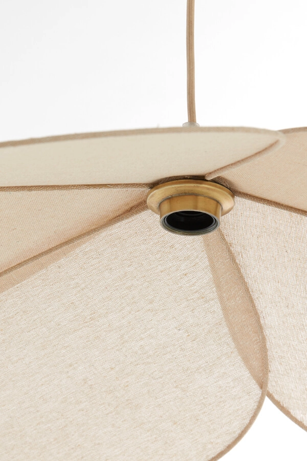 Hanglamp Fyano bloem crème Ø 79cm Light & Living 8717807706692