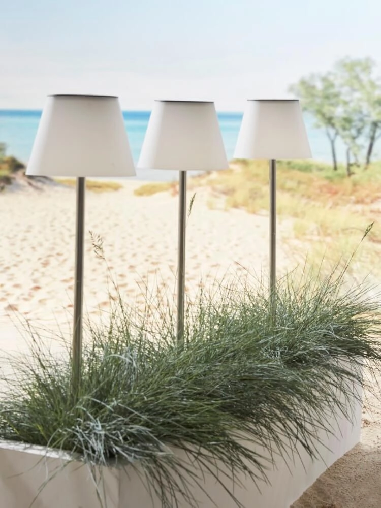 Staande solar lamp Maspalomas RVS Luxform 8719099201893