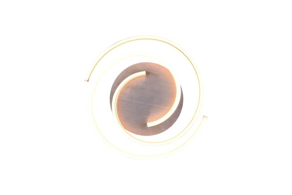 Dimbare plafondlamp Caya metaal met zwart Trio 4017807541939