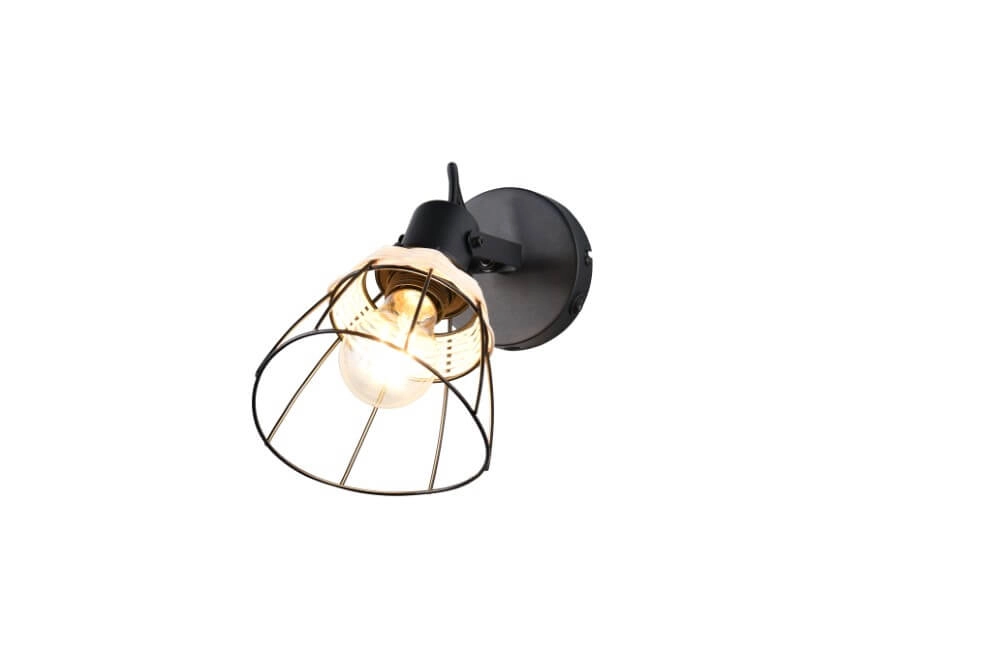 Zwarte wandlamp Jerome design