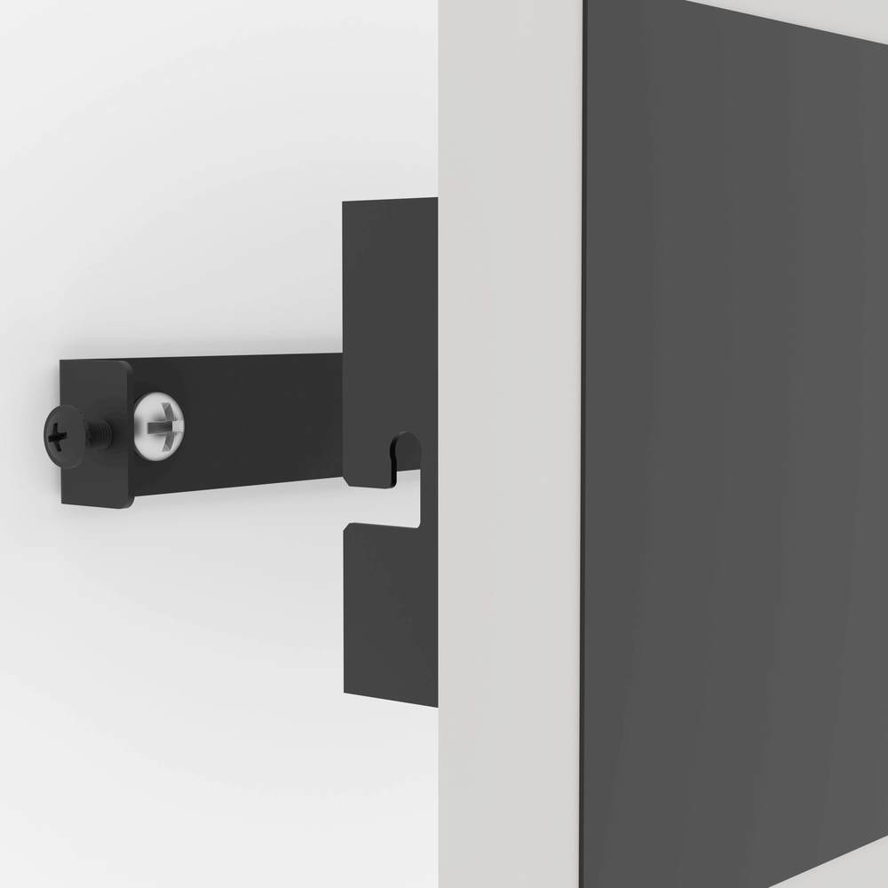 Strakke led muurlamp Talamello 1 zwart Eglo 9008606316496