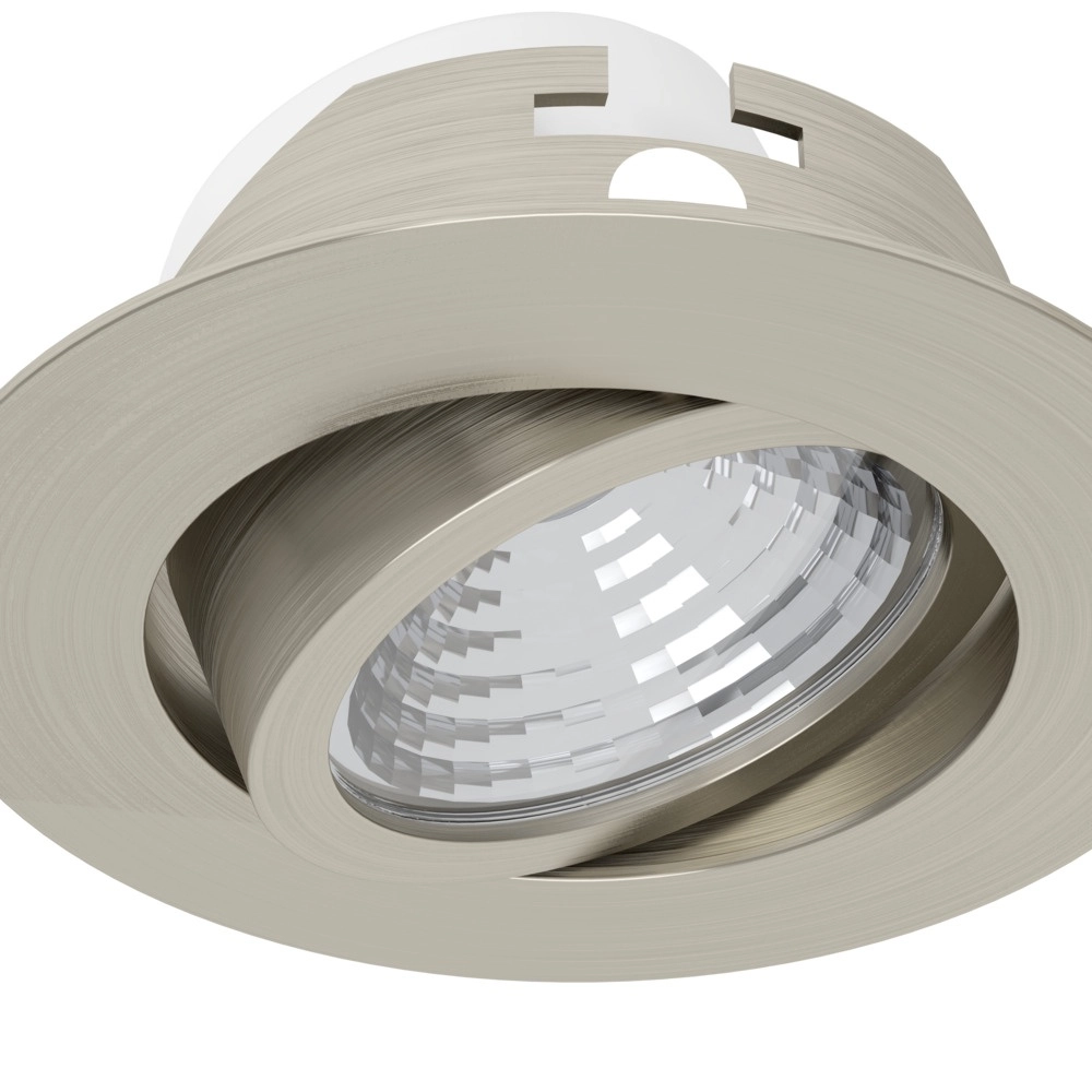 Set van 3 inbouwspots Saliceto nikkel Ø 8,8cm - 6,4W Eglo 9008606358922
