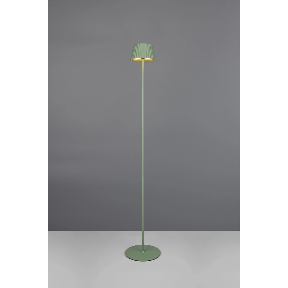 Vloerlamp Suarez pistache groen Trio 4017807601763