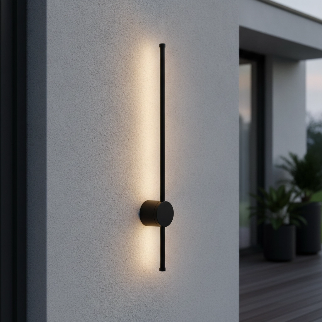 Design wandlamp Ridge zwart 65cm