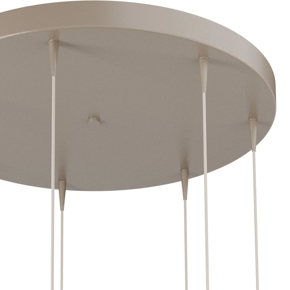 7-lichts hanglamp Talana beige terra Ø 50cm DTW Masterlight 8718121399089