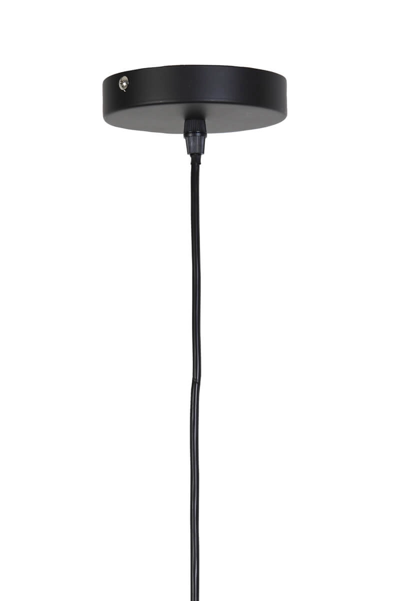 Gevlochten hanglamp Tripoli met zwart Ø 60cm Light & Living 8717807301651