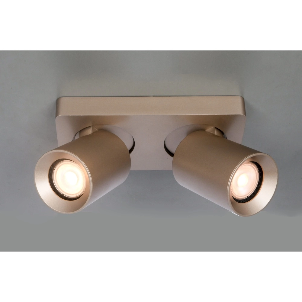 Dubbele opbouwspot Megano champagne Artdelight 8720701103474
