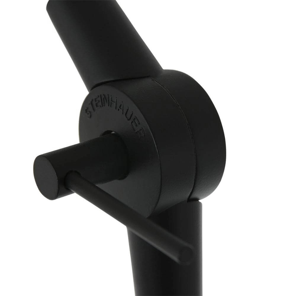 Vloerlamp Prestige Chic zwart met lichtblauwe kap Steinhauer 8712746175349