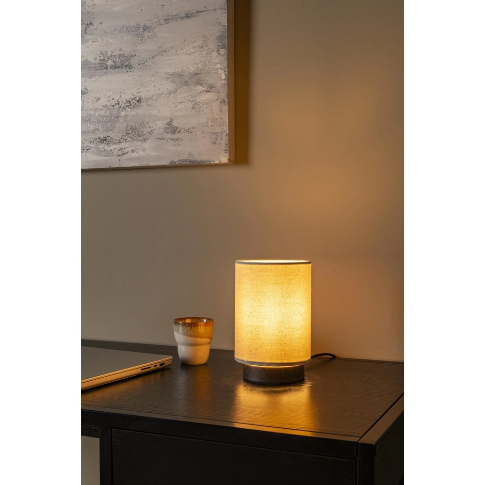 Schemerlamp Albane donker hout Ø 12cm Lucide 5411212061652