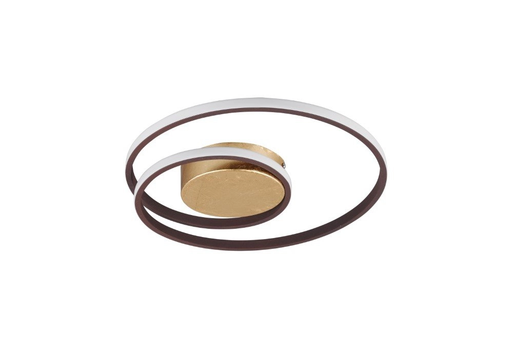 Roestbruine plafondlamp Zibal Ø 39cm Roestbruine plafondlamp Zibal Ø 39cm