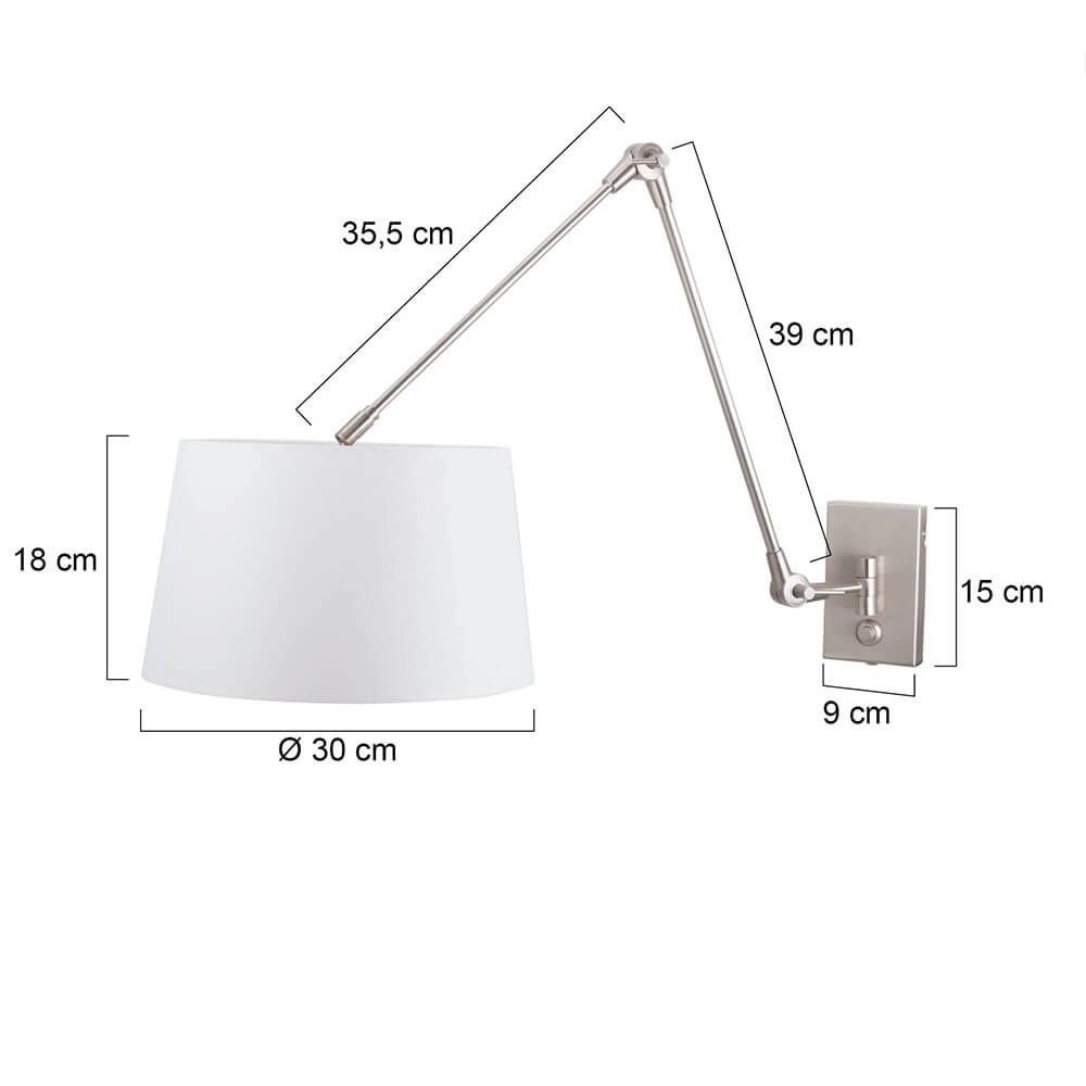 Schemerlamp Gramineus metaalgrijs Steinhauer 8712746093773