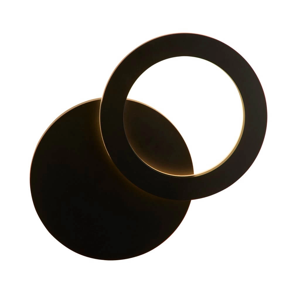 Zwarte wandlamp Hyde Ø 21cm Zwarte wandlamp Hyde Ø 21cm