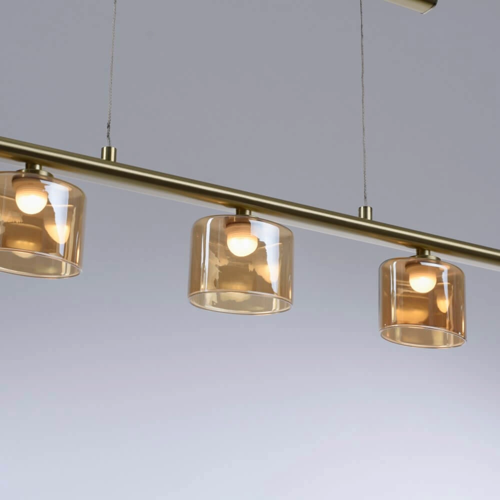 5-lichts hanglamp Hydra messing Paul Neuhaus 4012248364987