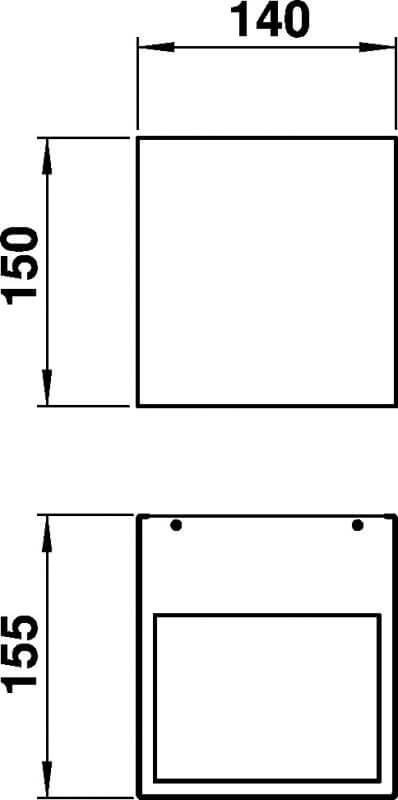Up down light grijs Lystra 15cm Albert 4007235924176
