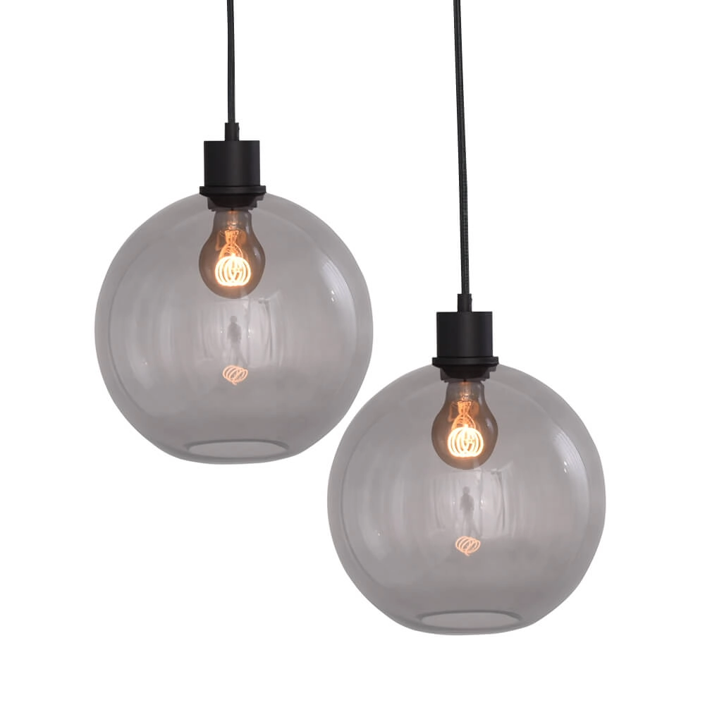 Hanglamp Lazise 6x Ø 25cm zwart Masterlight 8718121303475