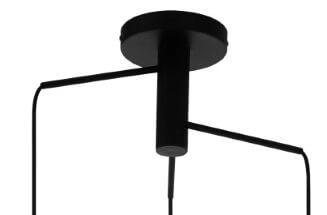 Decoratieve hanglamp Mirtazza 3-lichts zwart met creme Eglo 9002759990732
