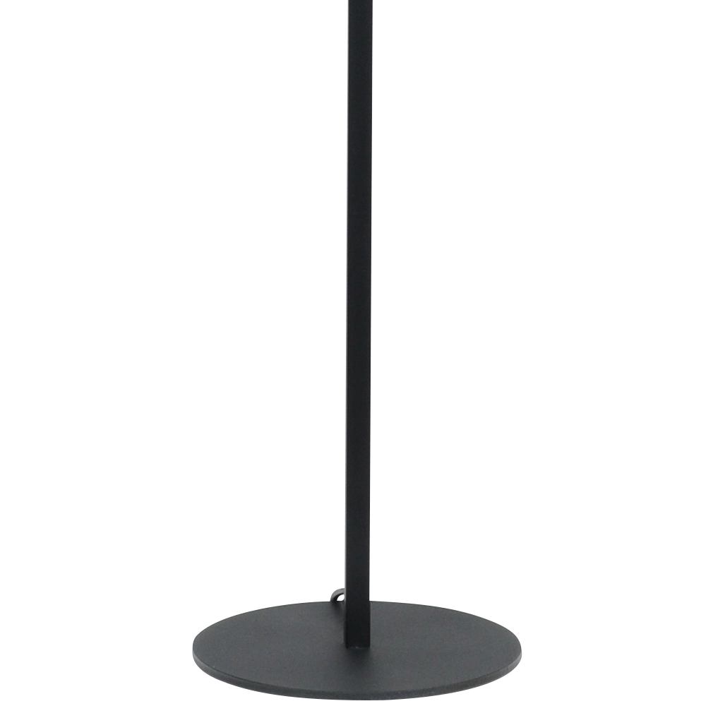 Zwarte vloerlamp Venus 150cm met okergele lampenkap Masterlight 8718121207469