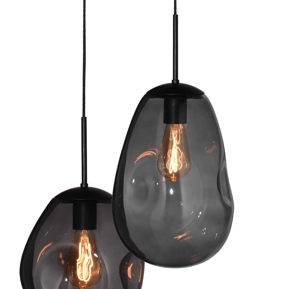 Hanglamp Lava Oval 8x smoke glas Masterlight 8718121290195