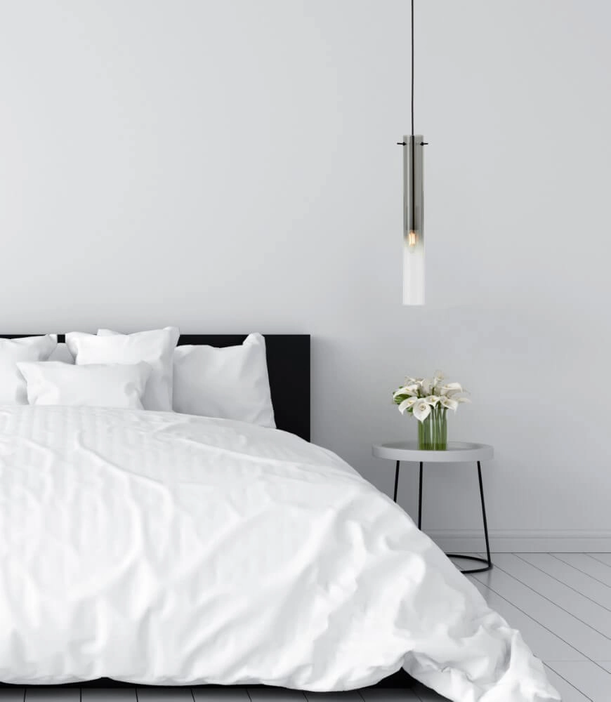 Hanglamp Glasini zwart met smoke glas Brilliant 4004353429552