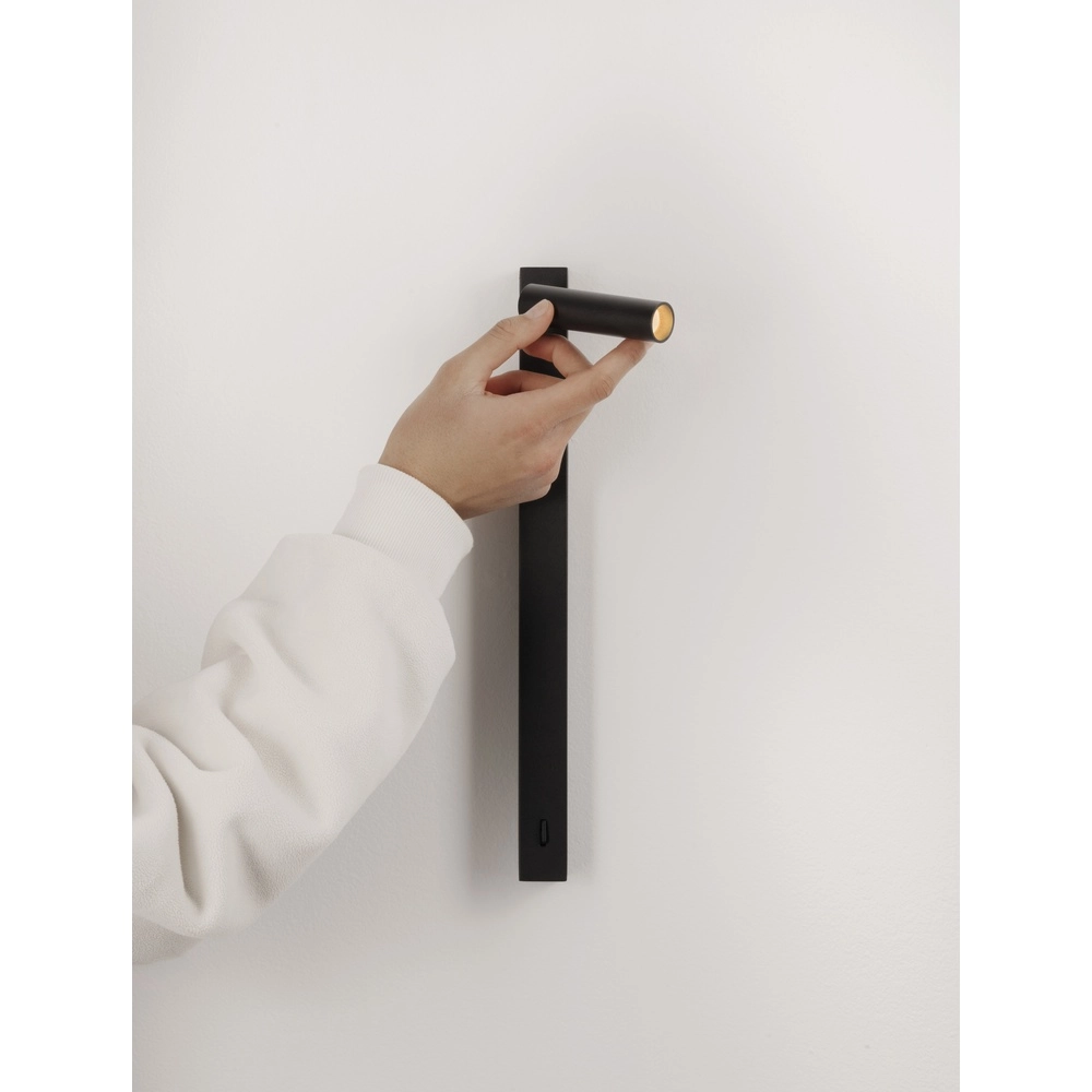 Bedlampje Tondo zwart Lyora 5212017478085