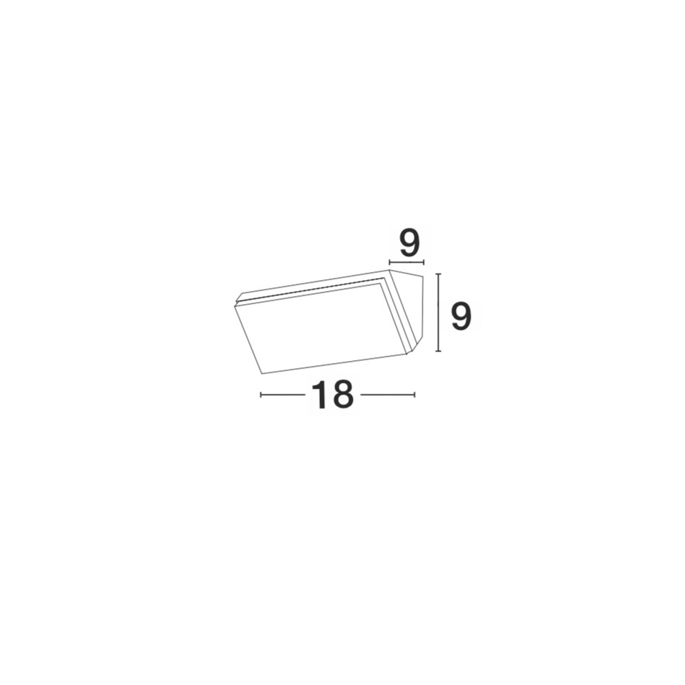 Design wandlamp Keen antraciet 18cm Lyora 5212017419170