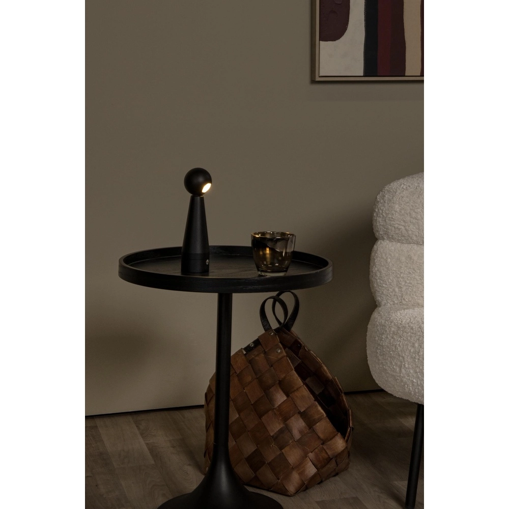 Oplaadbare tafellamp Ipsos zwart Lucide 5411212333964