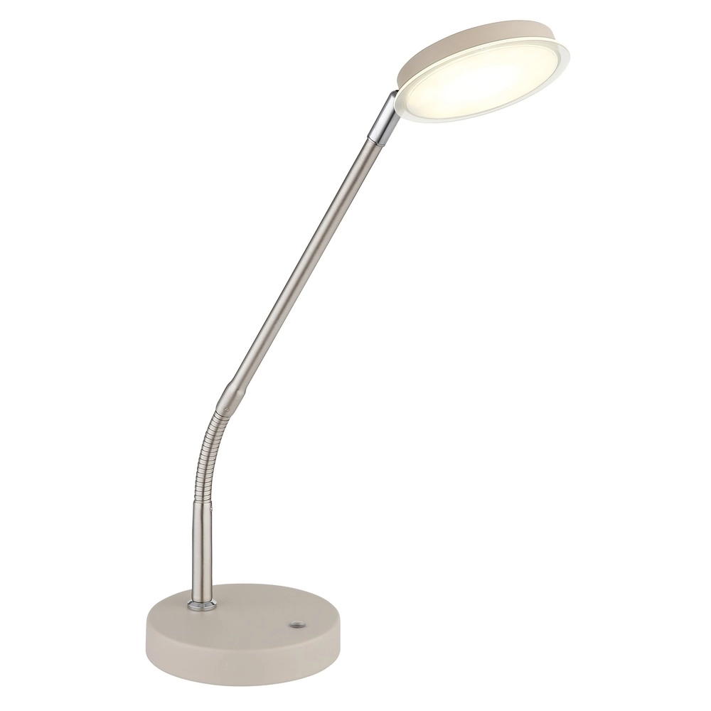 Bureaulamp Silvio zand bruin
