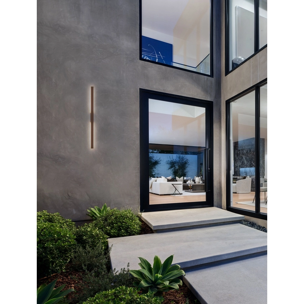 Strakke wandlamp Doul roestbruin 121cm Lyora 5212017472410